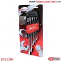 Bộ cờ lê tự động bánh cóc 2 đầu 5 cây 503.5205 KS Tools