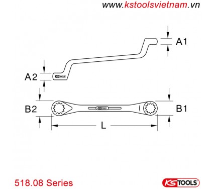 Llavero De Mini Llave Combinada 1/4" Surtek