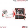 Bộ cờ lê điếu 12 cạnh đầu gật gù 6 cây 517.0310 KS Tools