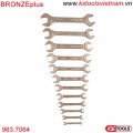 BRONZEplus Bộ cờ lê đồng 2 đầu miệng 963.7064 KS Tools