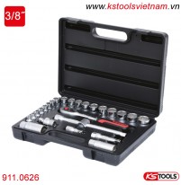 Bộ khẩu 3/8 inch 26 chi tiết 911.0626 KS Tools