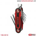 Bộ chìa lục giác hoa thị 8 cây 158.3510 KS Tools