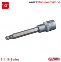 Khẩu bit socket 1/2 inch lục giác đầu bi KS Tools 911.16 Series