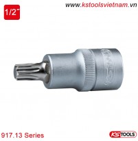 Khẩu bit socket đầu hoa thị Torx 1/2 inch KS Tools 917.13 Series
