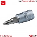 Khẩu bit socket đầu vít 4 cạnh PH 1/2 inch KS Tools 917.13 Series