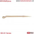 BRONZEplus Cờ lê đuôi chuột 1 đầu vòng bằng đồng 963.81 series KS Tools