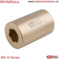 BRONZEplus Đầu khẩu bằng đồng 1 inch 963.10 series KS Tools