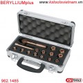 Bộ tay vặn đầu khẩu bằng đồng 1/4 inch 15 chiếc 962.1485 KS Tools