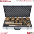 BRONZEplus Bộ tay vặn đầu khẩu 1 inch bằng đồng 963.1067 KS Tools