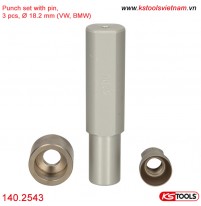 Bộ đột có chốt đục lỗ cài cảm biến đỗ xe, Ø 18,2 mm (VW, BMW) 140.2543 KS Tools