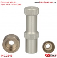 Bộ đột có chốt đục lỗ cài cảm biến đỗ xe, Ø 24 mm (Opel) 140.2546 KS Tools