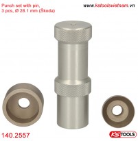 Bộ đột có chốt đục lỗ cài cảm biến đỗ xe, Ø 28.1mm (skoda) 140.2557 KS Tools