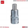 Đầu bit socket lục giác 3/4 inch 911.34 Series KS Tools