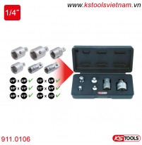 Bộ adaptor chuyển đầu vuông 6 món 911.0106 KS Tools