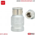 Đầu bit adaptor socket 1/2inch x 10mm 911.4312 KS Tools