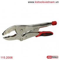 Kìm bấm chết ngàm rộng có tay cầm 115.2006 KS Tools 65mm