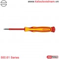 Tô vít 2 cạnh cách điện điện tử 1000V chuẩn VDE 500.61 series KS Tools