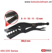 Kìm bấm chết kìm cắt ống nhựa (kìm cá sấu) 450.035 Series KS Tools
