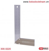 Thước đo góc vuông chân đế bằng nhôm, 250mm 300.0220 KS Tools