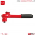 Tay vặn nhanh cách điện 32 teeth VDE 1/2 inch 117.1201 KS Tools