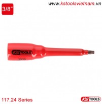 Đầu bit socket hoa thị 3/8 inch cách điện VDE 117.24 series KS Tools