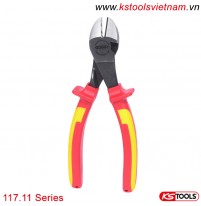 Kìm cắt cạnh cách điện 1000V VDE 117.11 series KS Tools