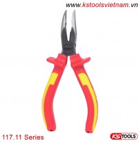 Kìm nhọn mũi cong cách điện 1000V VDE 117.11 series KS Tools