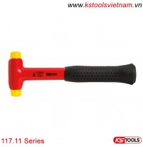 Búa Ø25mm đầu bằng nhựa cách điện 1000V 117.11 series KS Tools