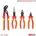 Bộ kìm cách điện 1000V 4 chi tiết 117.1100 KS Tools