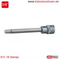 Khẩu bit socket lục giác dài 3/8 inch KS Tools 911.15 Series 4mm-12mm