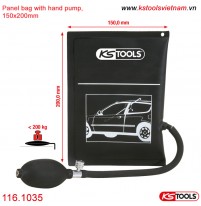 Túi bảng nhét cửa ô tô có bơm tay, 150x200 mm 116.1035 KS Tools