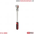 Tay vặn nhanh 3/8 inch 72 răng đầu lắc léo KS Tools 914.3896