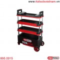 TOOLBOX Xe đẩy dụng cụ đồ nghề 895.0015 KS Tools có khoá thu gọn được.