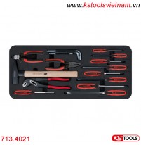 Khay dụng cụ đồ nghề 21 chi tiết KS Tools 713.4021 chuyên dụng cho tủ.