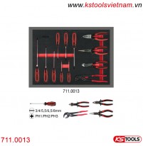 Khay dụng cụ đồ nghề tô vít và kìm 12 chiếc KS Tools 711.0013 dùng cho tủ