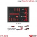 Khay dụng cụ đồ nghề tô vít và kìm 12 chiếc KS Tools 711.0013 dùng cho tủ