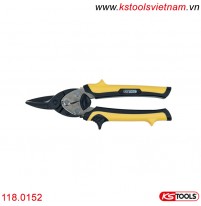 Kéo cắt kim loại mini KS Tools 118.0152 cắt thẳng