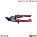 Kéo cắt kim loại mini KS Tools 118.0153 cắt tay trái