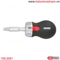 Tua vít rachet đầu chụp bit 1/4 inch 159.2061 KS Tools