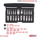 Bộ mũi vít xe ô tô chuyên dụng Torx Plus 22 chi tiết 911.3120 KS Tools