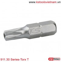 Mũi vít đầu hoa thị có lỗ 5/16 inch 30mm 911.30 Series-Torx T KS Tools