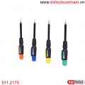 Bộ tuốc nơ vít chính xác 4 chiếc KS Tools 911.2175 đầu bít có thể đảo ngược