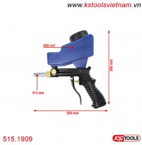 Súng phun cát cầm tay khí nén KS Tools 260 mm KS Tools 515.1909