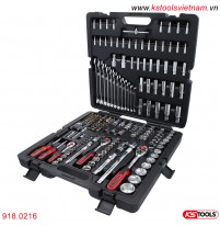 Bộ khẩu đa năng 216 món 1/4 - 3/8 - 1/2 inch KS Tools 918.0216