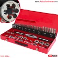 Bộ taro ren trong ngoài M3-M20 thép HSS-Co 54 món KS Tools 331.0754