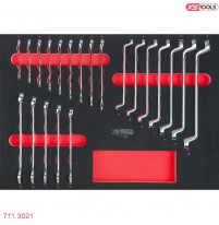 Bộ khay cờ lê đa năng cho tủ đồ nghề 21 món KS Tools 711.3021