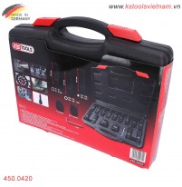 Bộ khẩu đầu bít đen cho máy siết bulong 3/4+1 inch 16 pcs 450.0420