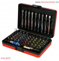 Bộ mũi vít 1/4" TORSION Power 71 chi tiết KS Tools 918.3070