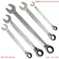Cờ lê vòng miệng tự lắc, đảo chiều 6-41 mm KS Tools 503.46 Series