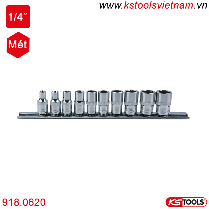 bộ tuýp 918.0620 4-13 mm KS Tools